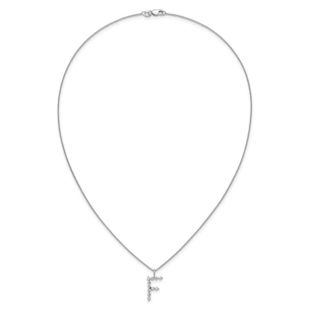 True Origin Lab Grown Diamond VS+ F+ Complete Alphabet F Pendant Necklace