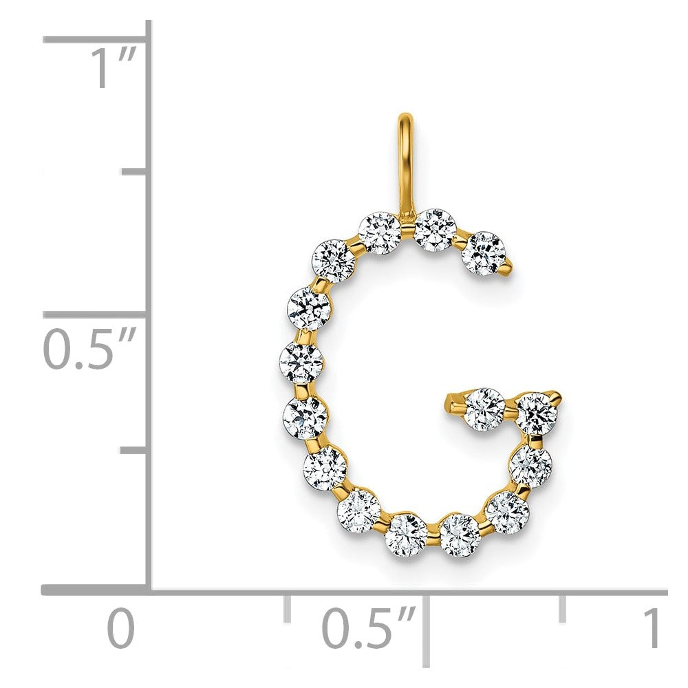 True Origin Lab Grown Diamond VS+ F+ Complete Alphabet G Pendant