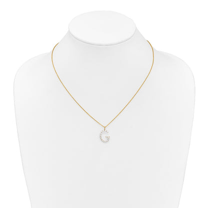 True Origin Lab Grown Diamond VS+ F+ Complete Alphabet G Pendant Necklace