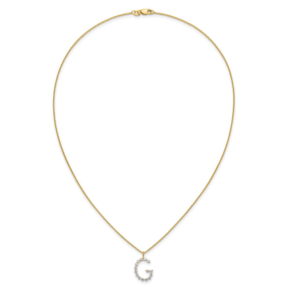 True Origin Lab Grown Diamond VS+ F+ Complete Alphabet G Pendant Necklace