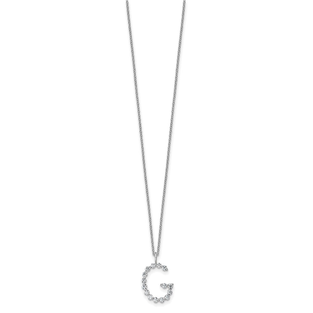 True Origin Lab Grown Diamond VS+ F+ Complete Alphabet G Pendant Necklace