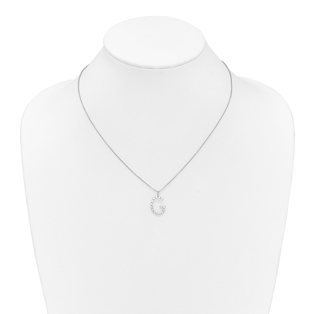 True Origin Lab Grown Diamond VS+ F+ Complete Alphabet G Pendant Necklace