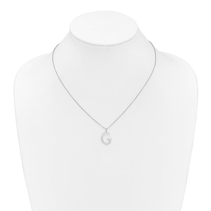 True Origin Lab Grown Diamond VS+ F+ Complete Alphabet G Pendant Necklace