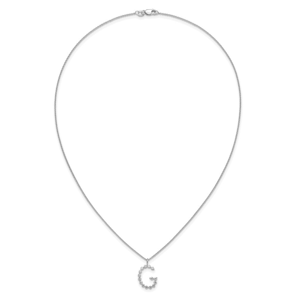True Origin Lab Grown Diamond VS+ F+ Complete Alphabet G Pendant Necklace