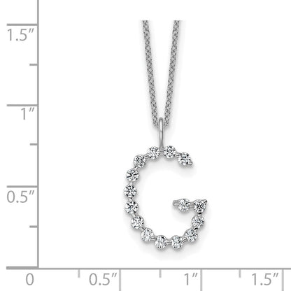 True Origin Lab Grown Diamond VS+ F+ Complete Alphabet G Pendant Necklace