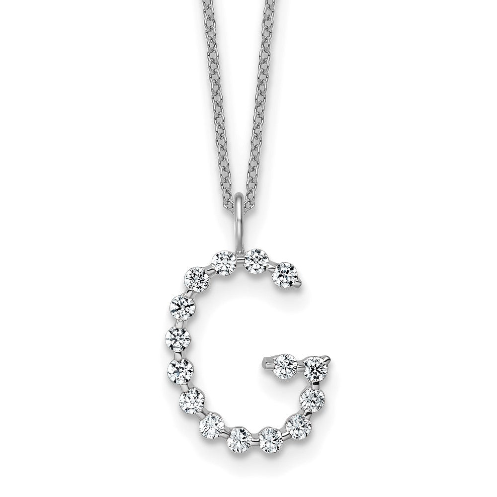 True Origin Lab Grown Diamond VS+ F+ Complete Alphabet G Pendant Necklace