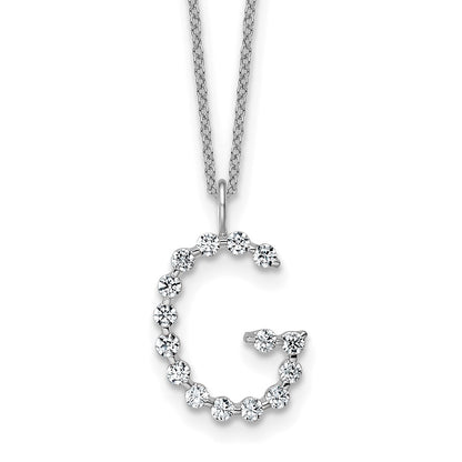 True Origin Lab Grown Diamond VS+ F+ Complete Alphabet G Pendant Necklace