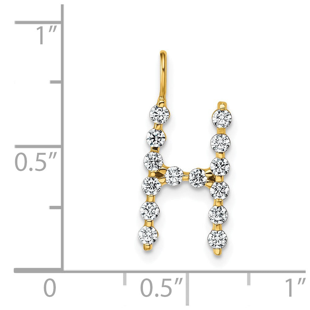 True Origin Lab Grown Diamond VS+ F+ Complete Alphabet H Pendant