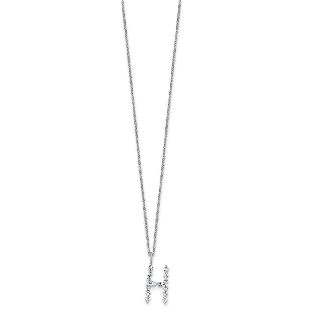True Origin Lab Grown Diamond VS+ F+ Complete Alphabet H Pendant Necklace