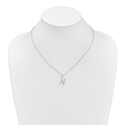 True Origin Lab Grown Diamond VS+ F+ Complete Alphabet H Pendant Necklace