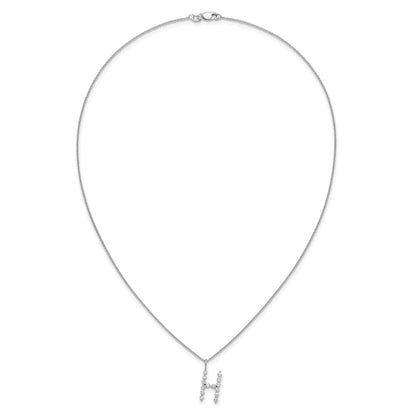 True Origin Lab Grown Diamond VS+ F+ Complete Alphabet H Pendant Necklace
