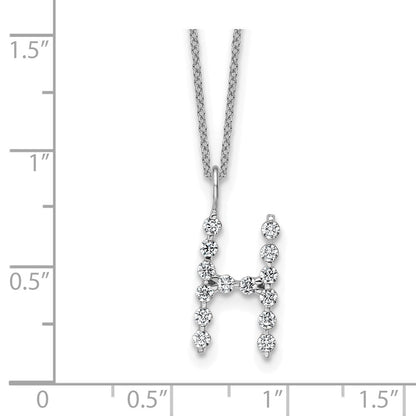 True Origin Lab Grown Diamond VS+ F+ Complete Alphabet H Pendant Necklace