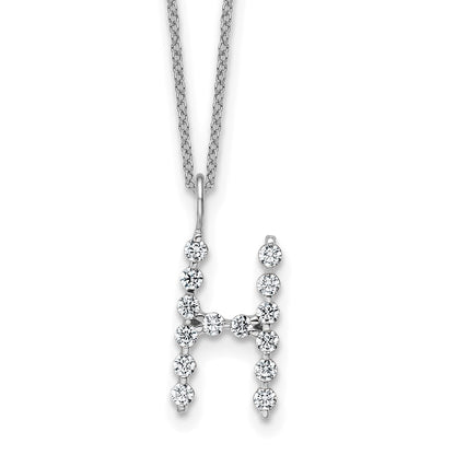 True Origin Lab Grown Diamond VS+ F+ Complete Alphabet H Pendant Necklace