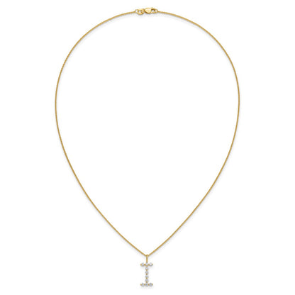 True Origin Lab Grown Diamond VS+ F+ Complete Alphabet I Pendant Necklace