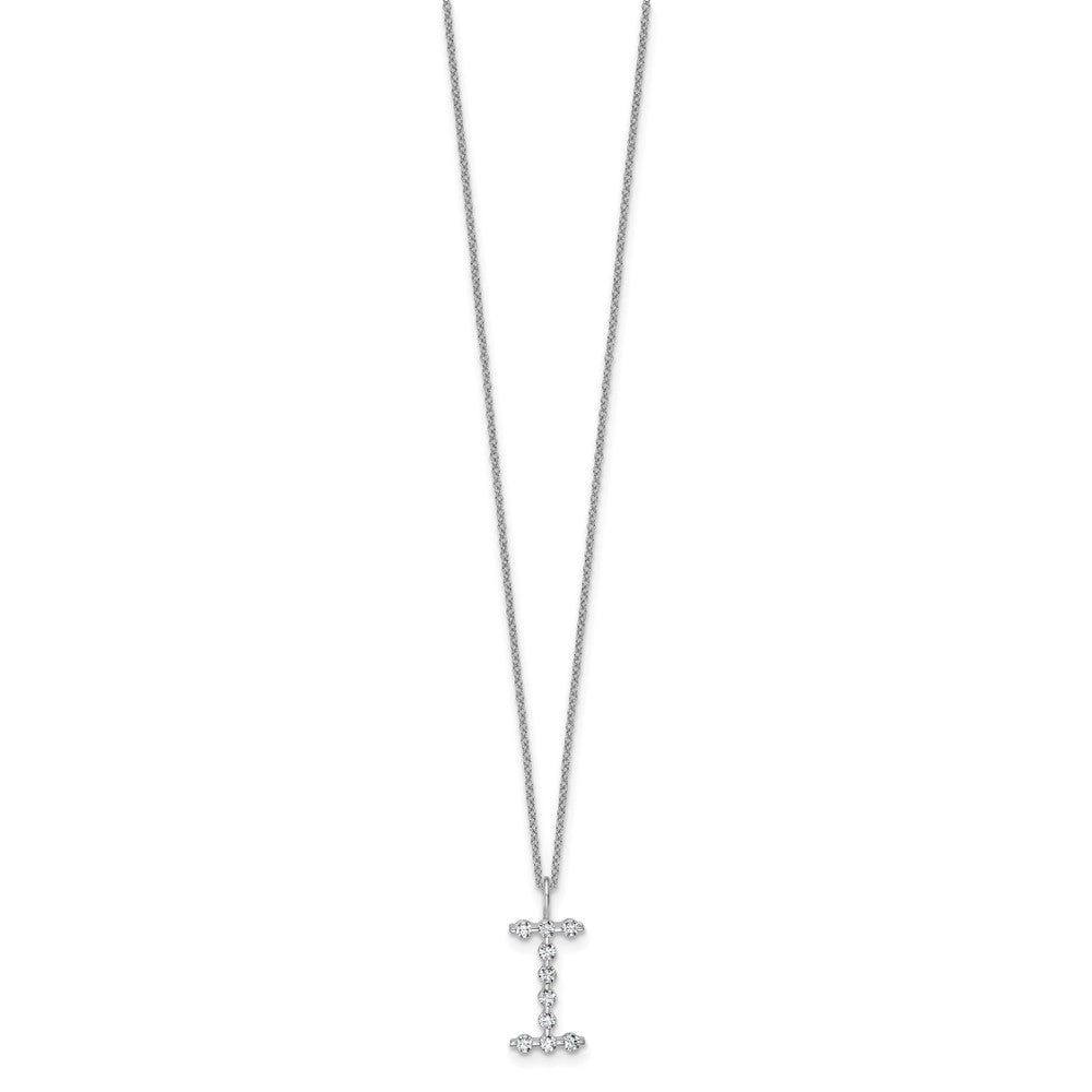 True Origin Lab Grown Diamond VS+ F+ Complete Alphabet I Pendant Necklace