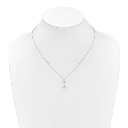 True Origin Lab Grown Diamond VS+ F+ Complete Alphabet I Pendant Necklace