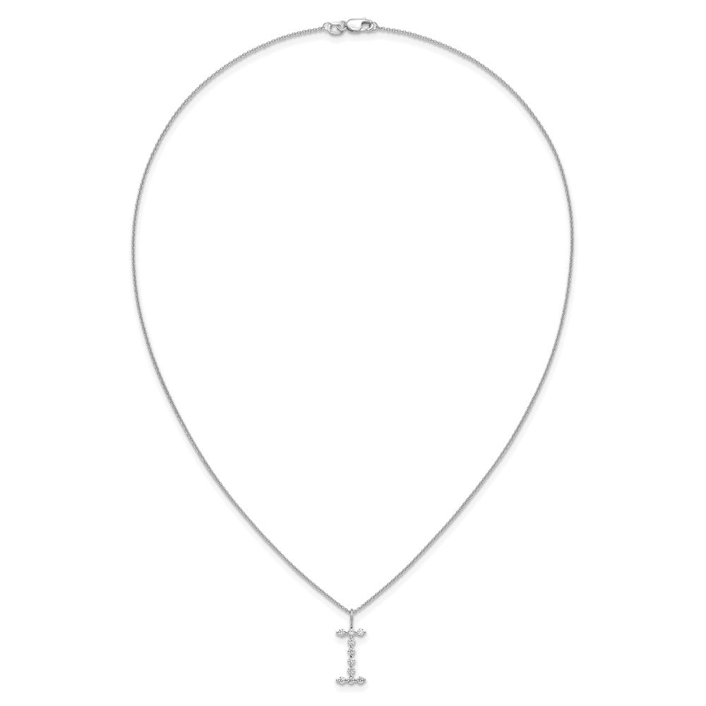 True Origin Lab Grown Diamond VS+ F+ Complete Alphabet I Pendant Necklace