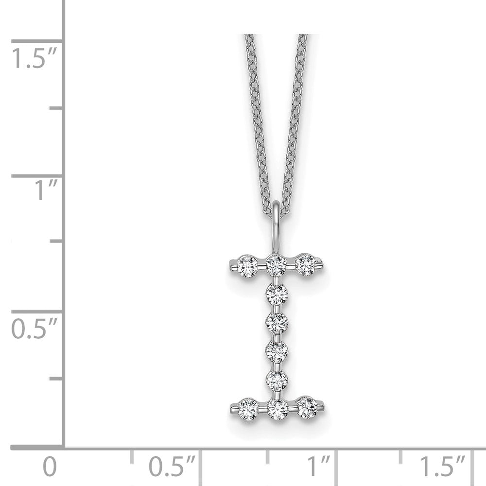 True Origin Lab Grown Diamond VS+ F+ Complete Alphabet I Pendant Necklace