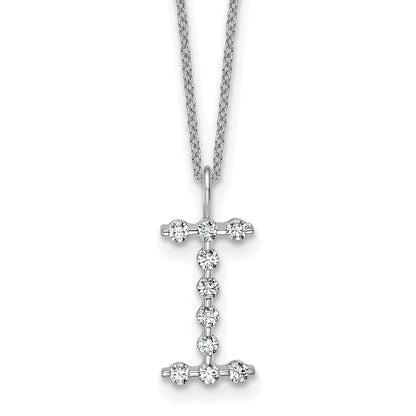 True Origin Lab Grown Diamond VS+ F+ Complete Alphabet I Pendant Necklace