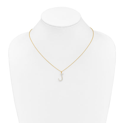 True Origin Lab Grown Diamond VS+ F+ Complete Alphabet J Pendant Necklace
