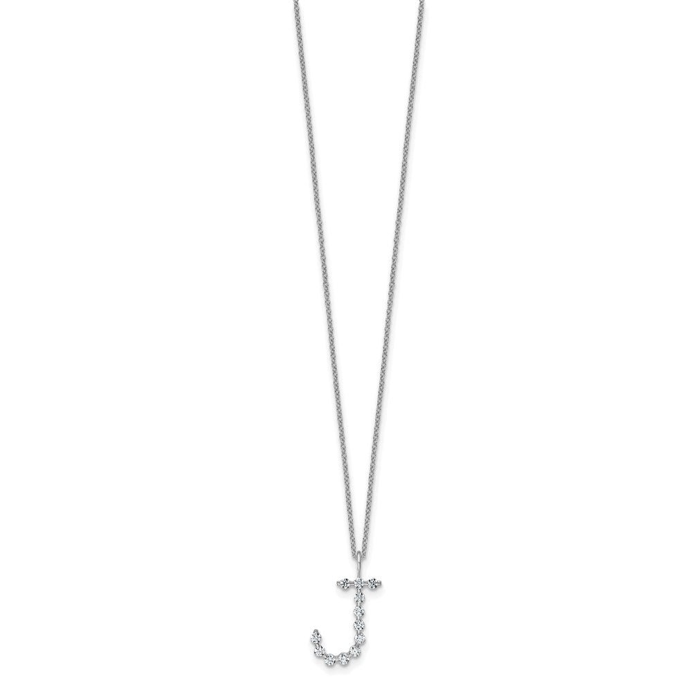 True Origin Lab Grown Diamond VS+ F+ Complete Alphabet J Pendant Necklace