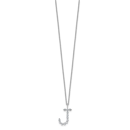 True Origin Lab Grown Diamond VS+ F+ Complete Alphabet J Pendant Necklace