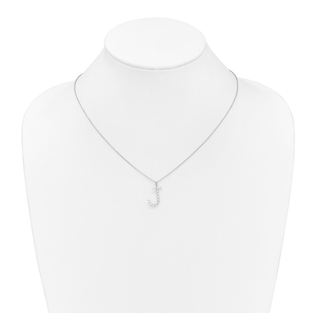 True Origin Lab Grown Diamond VS+ F+ Complete Alphabet J Pendant Necklace
