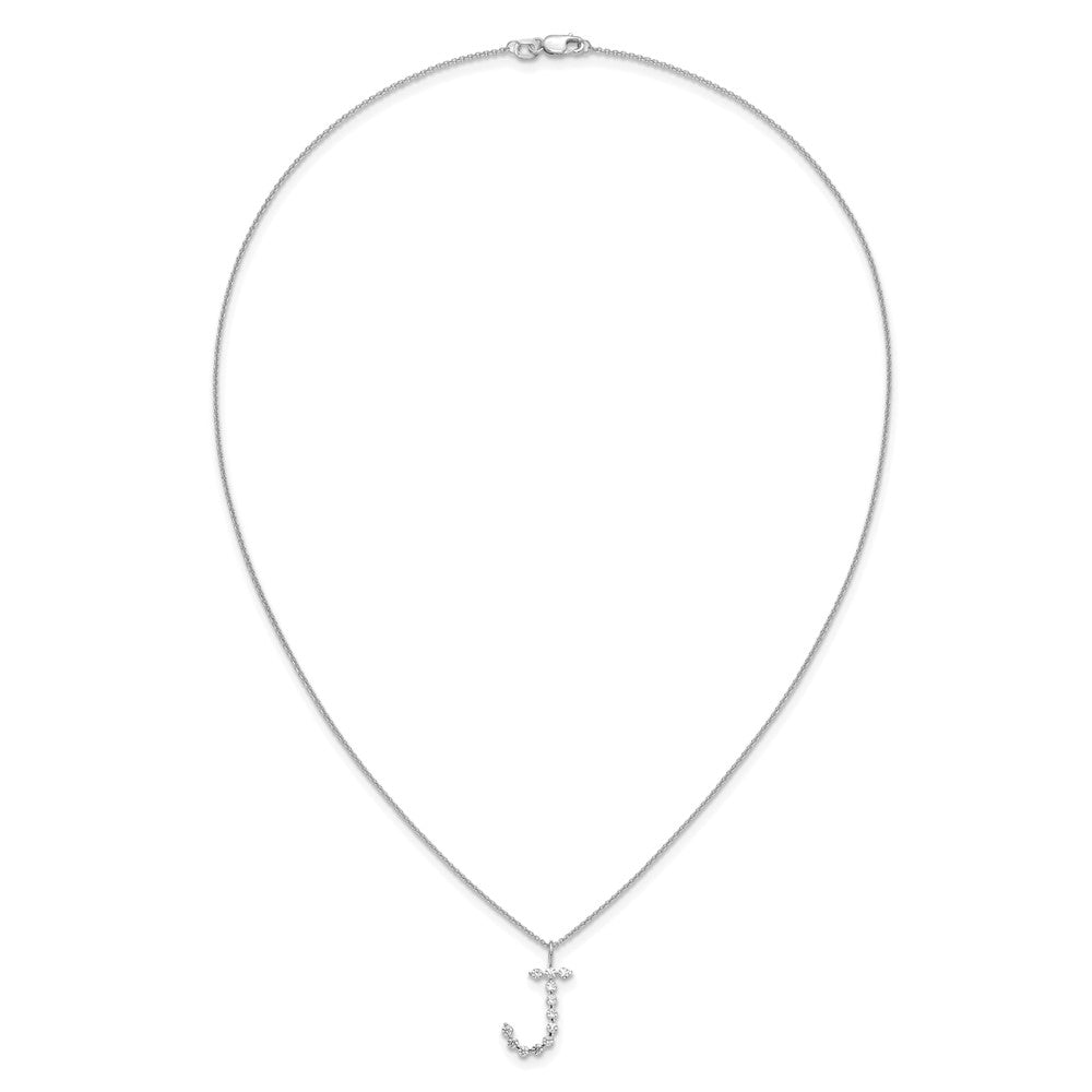 True Origin Lab Grown Diamond VS+ F+ Complete Alphabet J Pendant Necklace