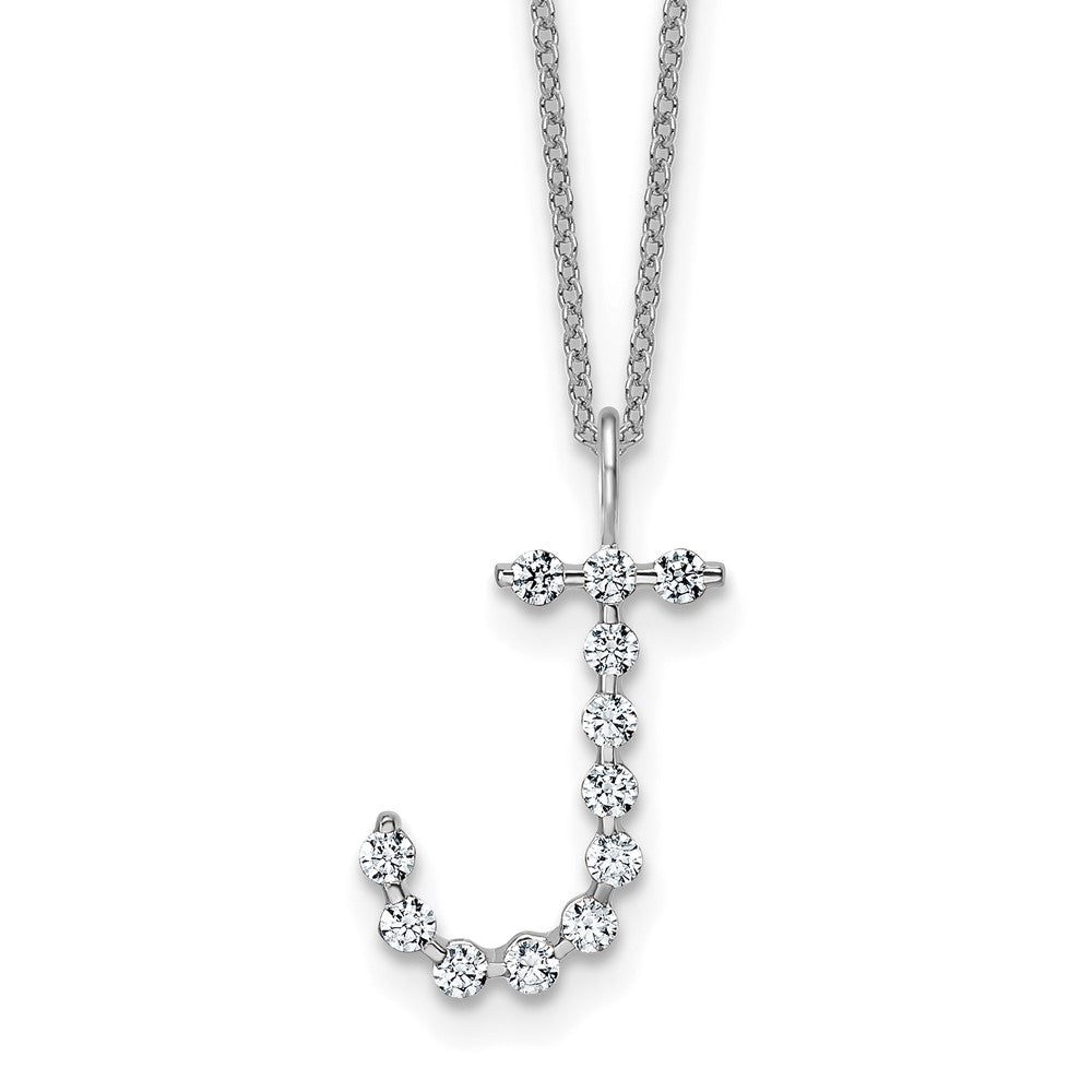 True Origin Lab Grown Diamond VS+ F+ Complete Alphabet J Pendant Necklace