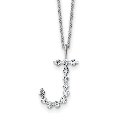 True Origin Lab Grown Diamond VS+ F+ Complete Alphabet J Pendant Necklace