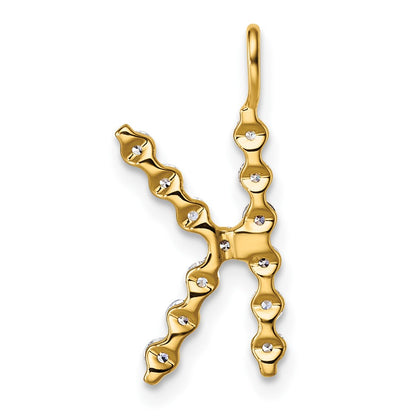 True Origin Lab Grown Diamond VS+ F+ Complete Alphabet K Pendant