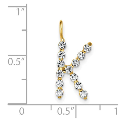 True Origin Lab Grown Diamond VS+ F+ Complete Alphabet K Pendant