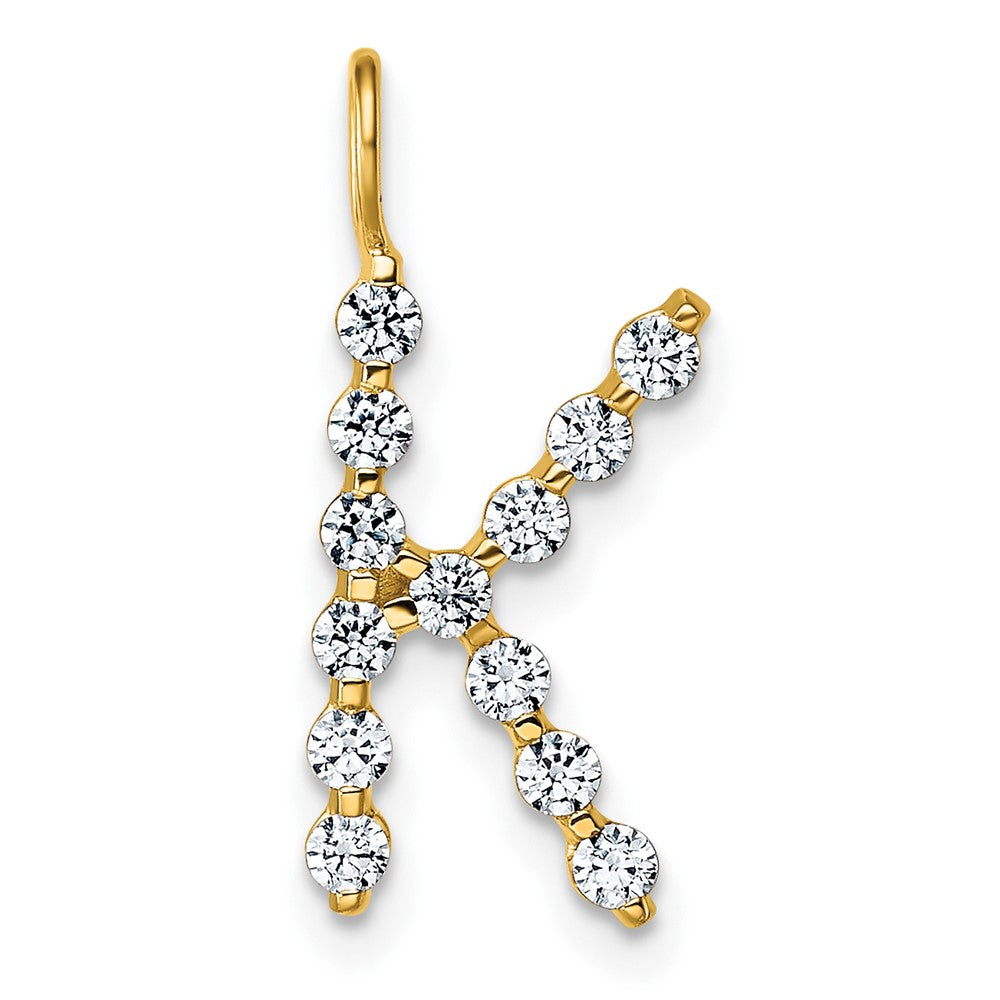 True Origin Lab Grown Diamond VS+ F+ Complete Alphabet K Pendant