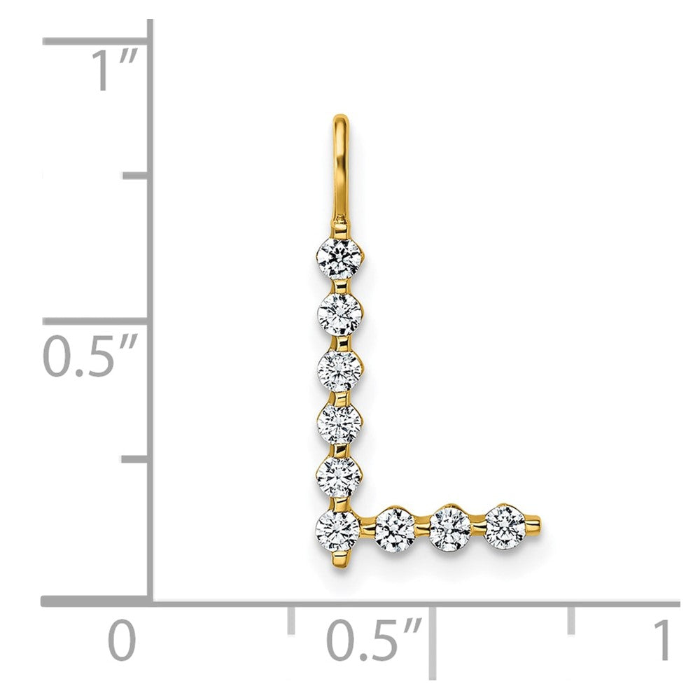 True Origin Lab Grown Diamond VS+ F+ Complete Alphabet L Pendant
