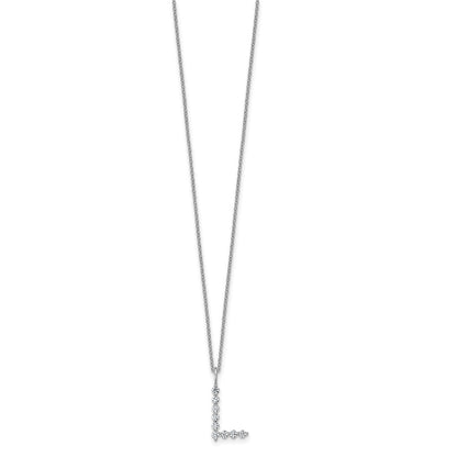 True Origin Lab Grown Diamond VS+ F+ Complete Alphabet L Pendant Necklace