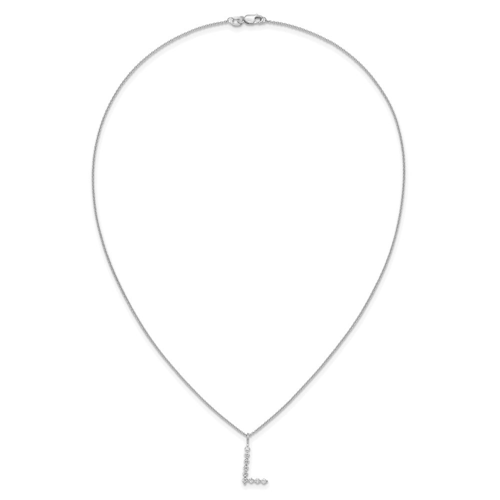 True Origin Lab Grown Diamond VS+ F+ Complete Alphabet L Pendant Necklace