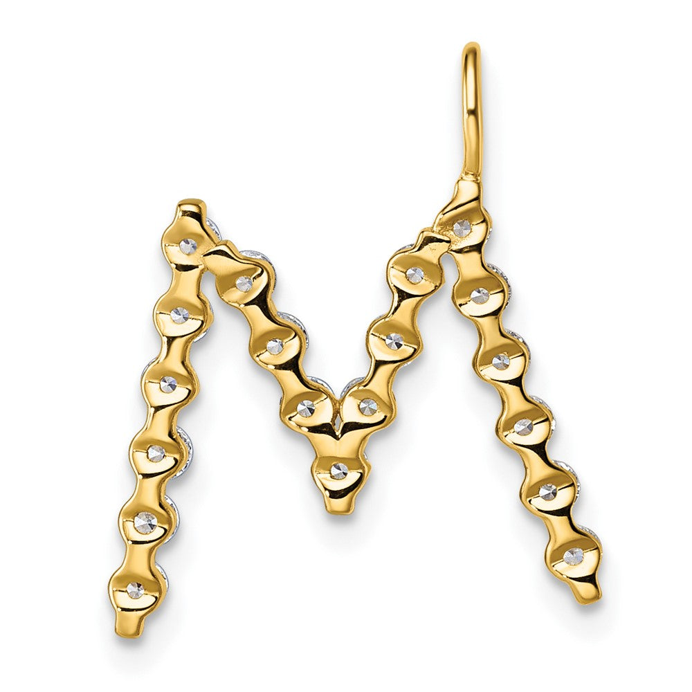 True Origin Lab Grown Diamond VS+ F+ Complete Alphabet M Pendant