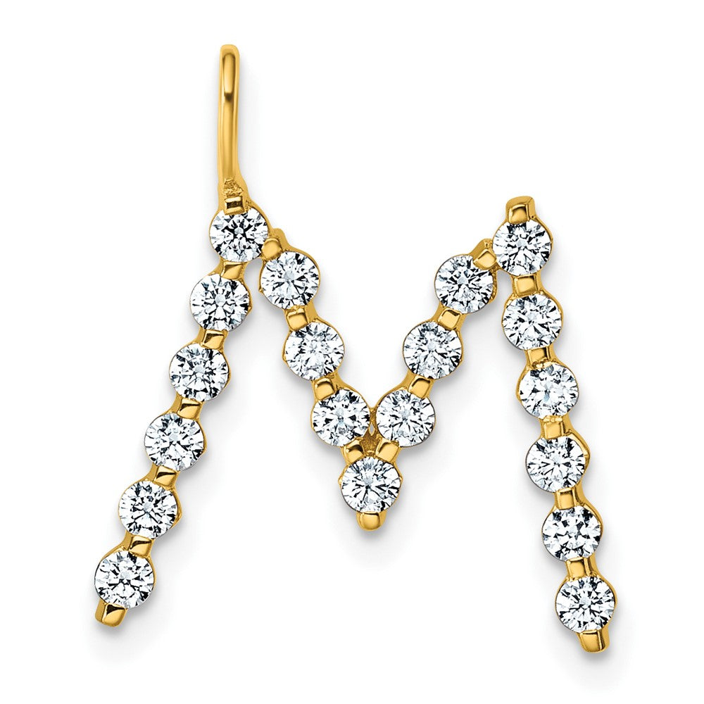 True Origin Lab Grown Diamond VS+ F+ Complete Alphabet M Pendant
