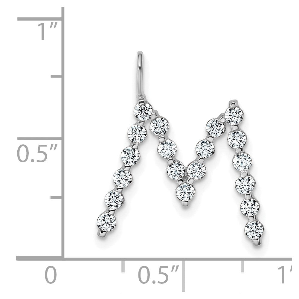 True Origin Lab Grown Diamond VS+ F+ Complete Alphabet M Pendant