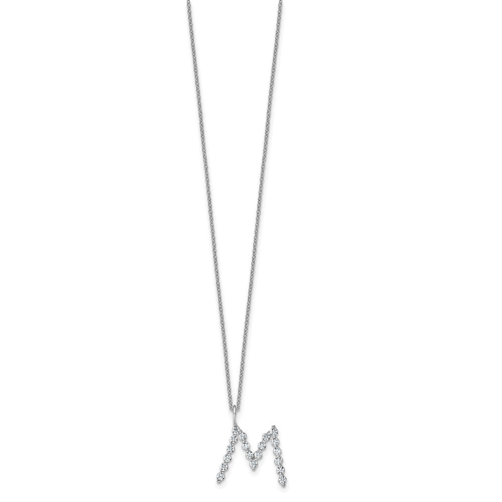 True Origin Lab Grown Diamond VS+ F+ Complete Alphabet M Pendant Necklace