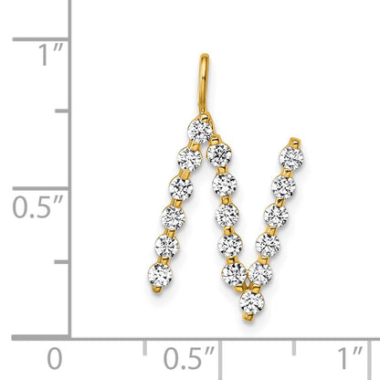 True Origin Lab Grown Diamond VS+ F+ Complete Alphabet N Pendant