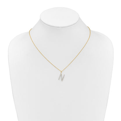 True Origin Lab Grown Diamond VS+ F+ Complete Alphabet N Pendant Necklace