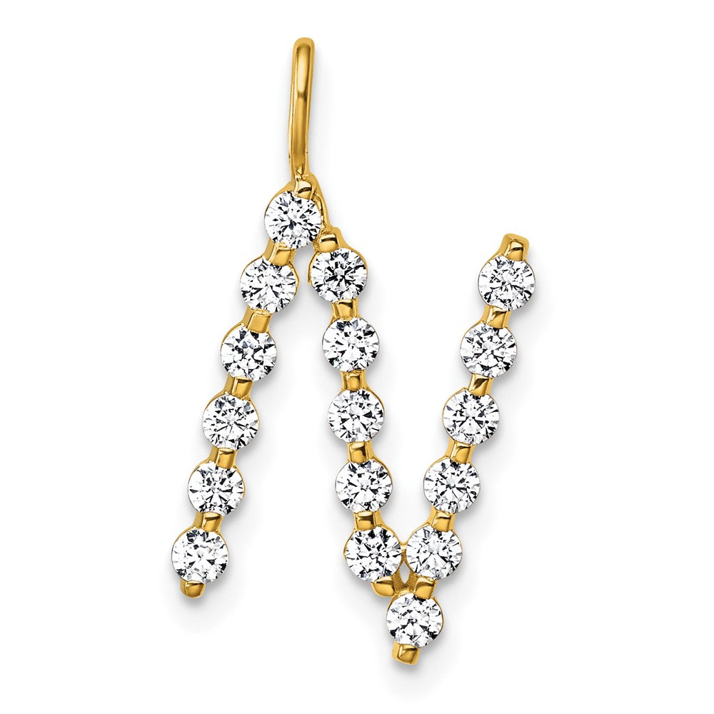 True Origin Lab Grown Diamond VS+ F+ Complete Alphabet N Pendant