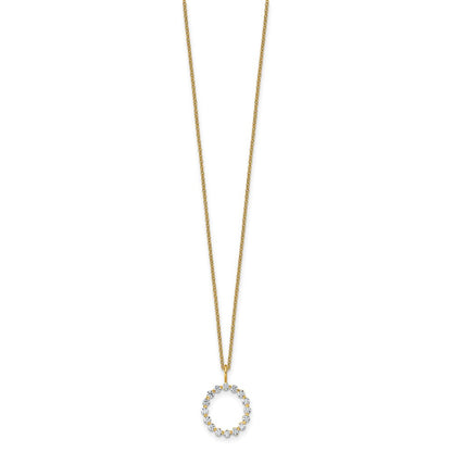 True Origin Lab Grown Diamond VS+ F+ Complete Alphabet O Pendant Necklace