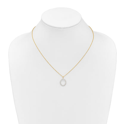 True Origin Lab Grown Diamond VS+ F+ Complete Alphabet O Pendant Necklace