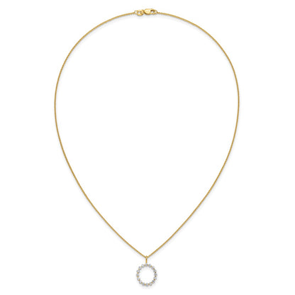 True Origin Lab Grown Diamond VS+ F+ Complete Alphabet O Pendant Necklace