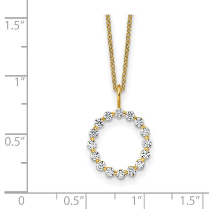 True Origin Lab Grown Diamond VS+ F+ Complete Alphabet O Pendant Necklace