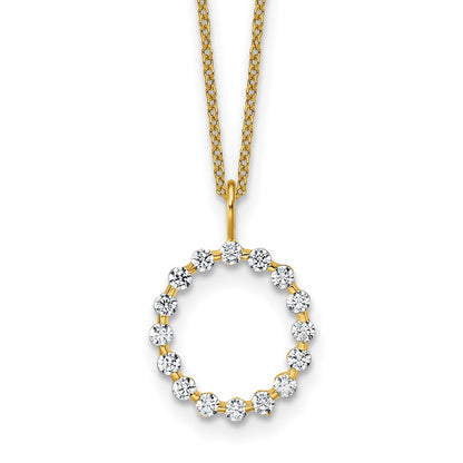 True Origin Lab Grown Diamond VS+ F+ Complete Alphabet O Pendant Necklace