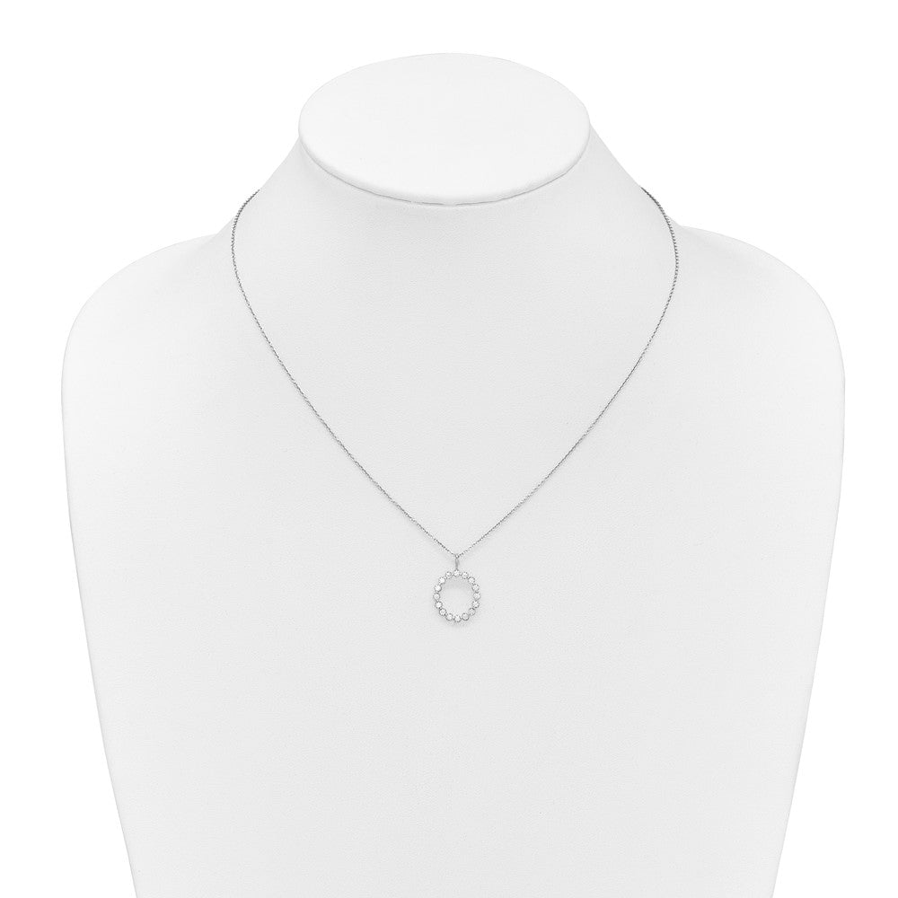 True Origin Lab Grown Diamond VS+ F+ Complete Alphabet O Pendant Necklace