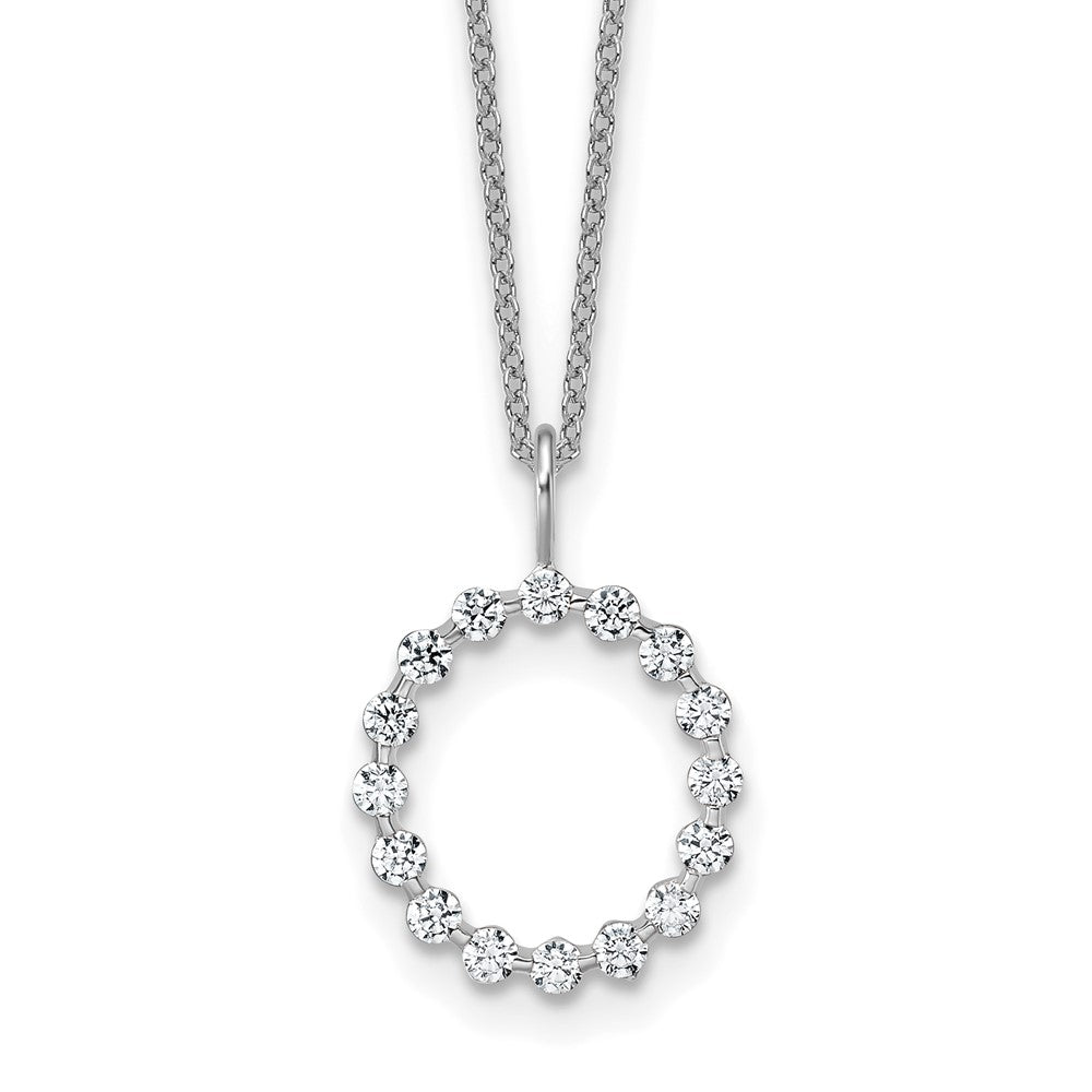 True Origin Lab Grown Diamond VS+ F+ Complete Alphabet O Pendant Necklace